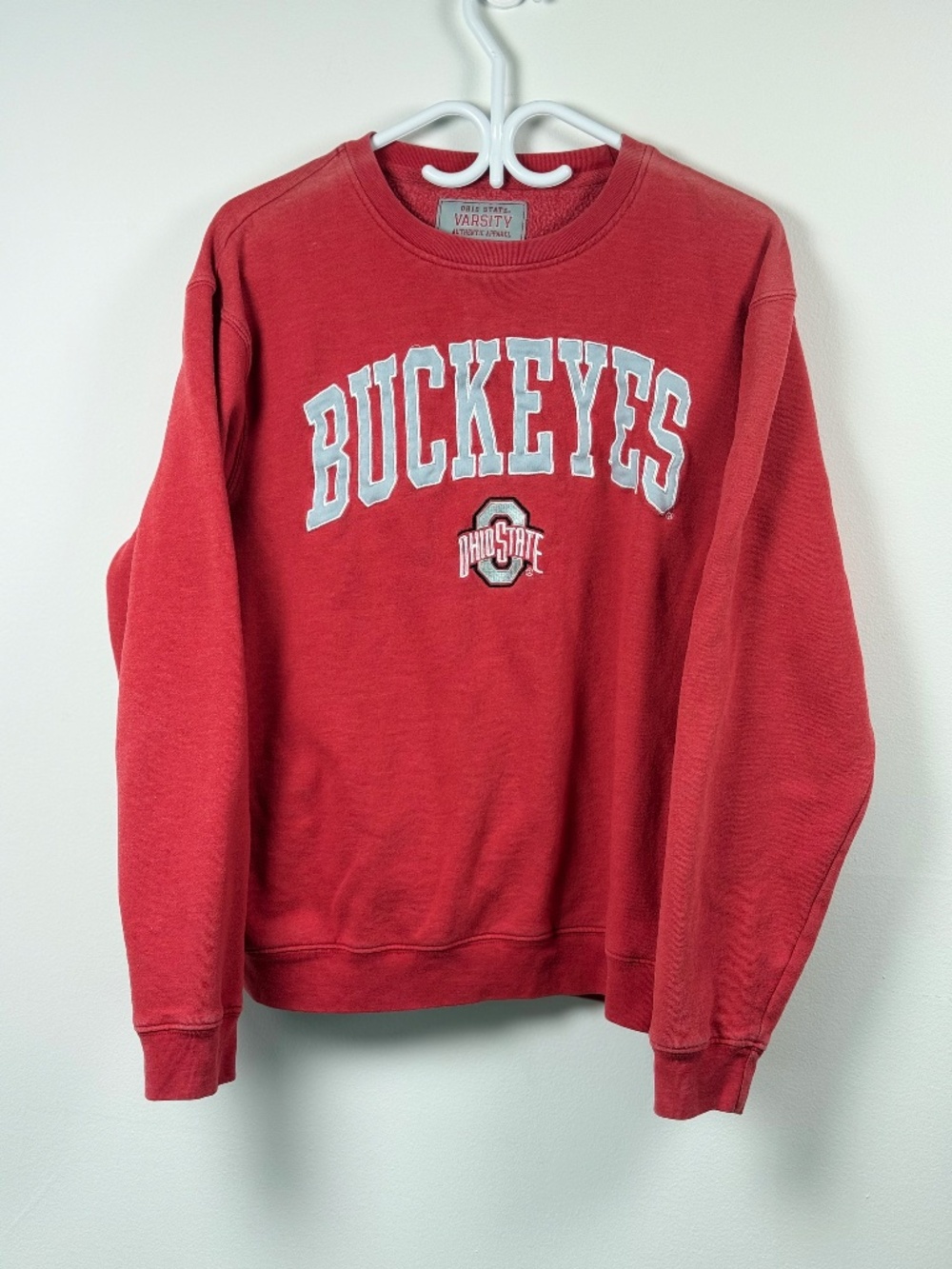 Vintage Style Ohio State Buckeyes authentic varsity crewneck sweater size Medium